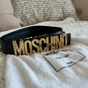 Moschino Gold/Black Belt